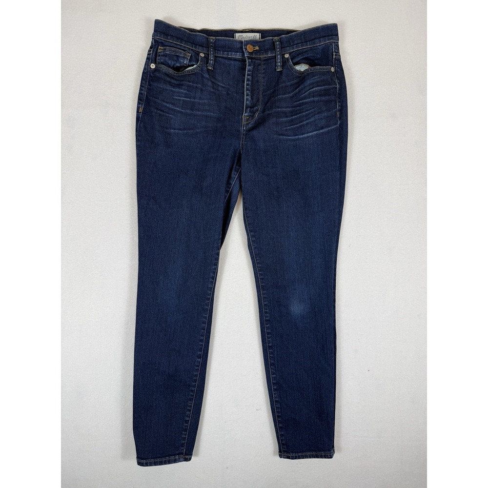 Madewell Womens High Rise Skinny Ankle Jeans Dark Wash Denim Size 31x27